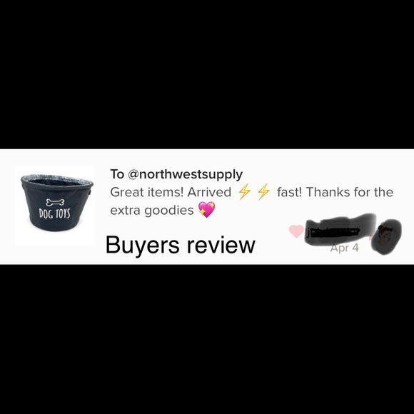 Dog Toy Storage Round Black Bin 9”x14”x12” NEW - Picture 5 of 5